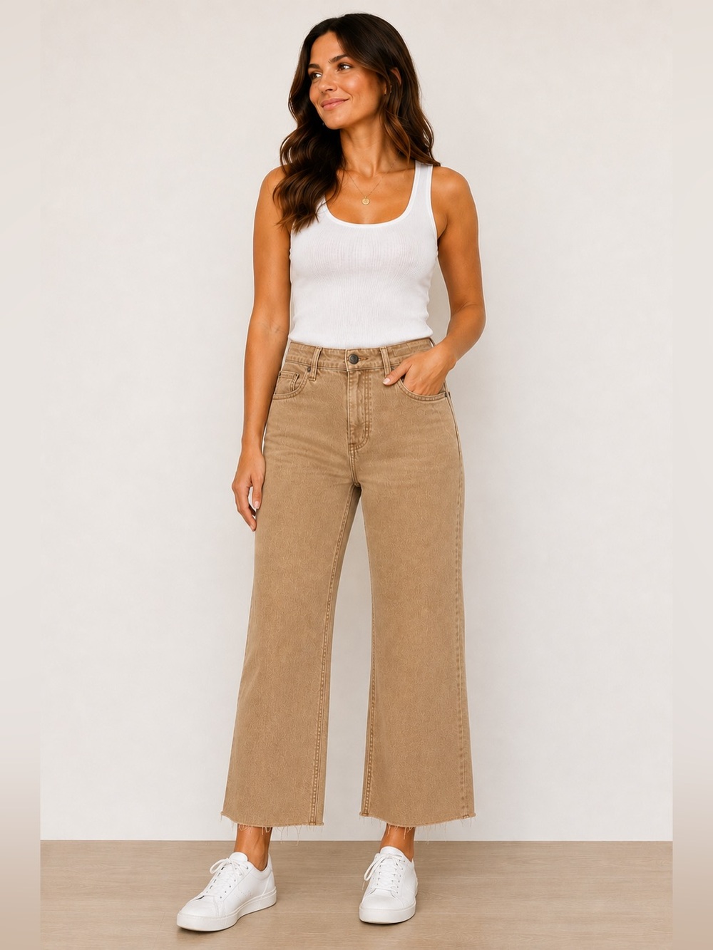 KUT from the Kloth Kelsey High Rise Wide Leg Ankle Jeans Size 8